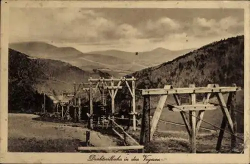 Ak Drahtseilbahn in den Vogesen, Panorama