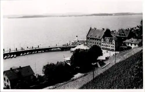 Foto Ak Meersburg am Bodensee, Teilansicht