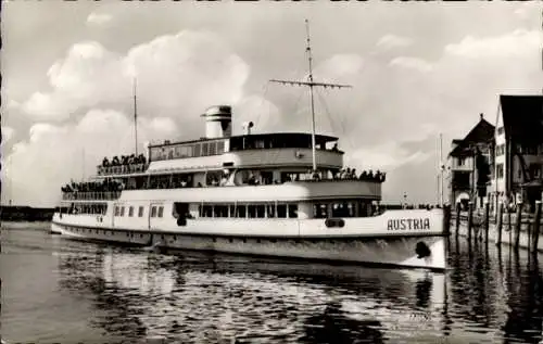 Ak Bodensee-Motorschiff Austria
