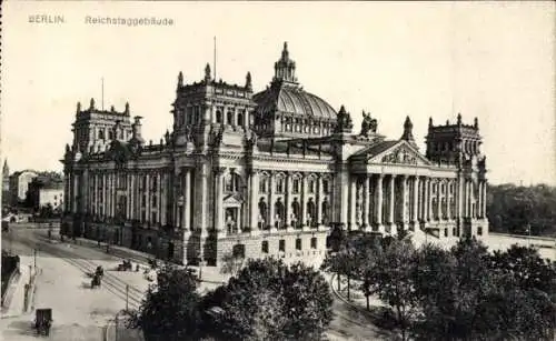 Ak Berlin Tiergarten, Reichstagsgebäude