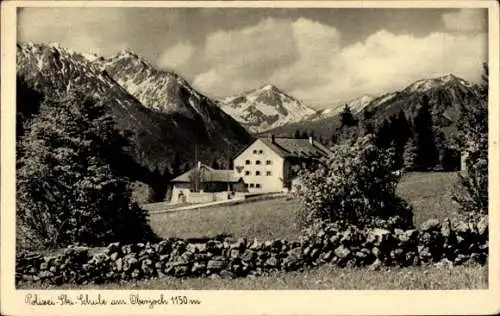 Ak Oberjoch Bad Hindelang, Polizei Ski Schule, Wintersportplatz