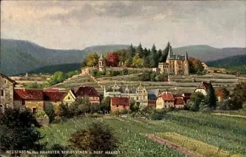 Ak Haardt an der Weinstraße Neustadt a. d. W., Haardter Schlösschen