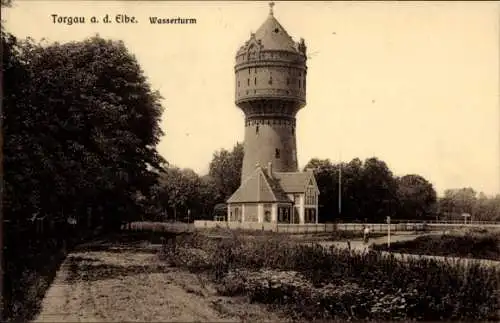 Ak Torgau an der Elbe, Wasserturm