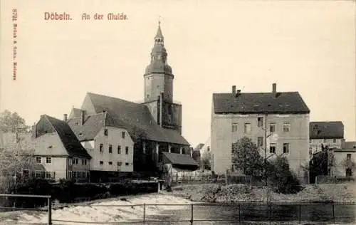 Ak Döbeln in Sachsen, an der Mulde, Kirche