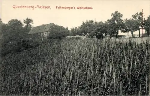 Ak Questenberg Meißen in Sachsen, Talkenberger's Weinschank