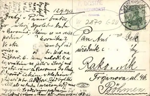 Ak Delmenhorst in Oldenburg, Delmegarten