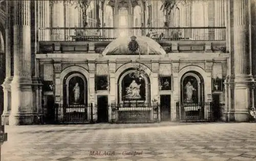 Ak Málaga Andalusien Spanien, Kathedrale