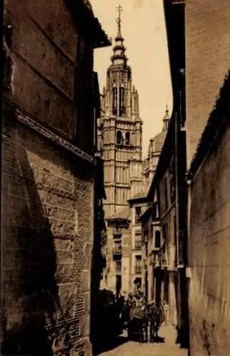 Ak Toledo Kastilien La Mancha Spanien, Calle Santa Isabel