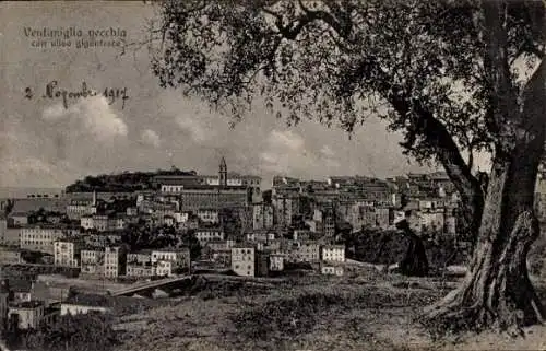 Ak Ventimiglia Liguria, Gesamtansicht