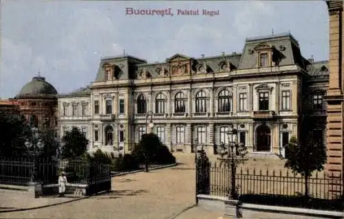 Ak București Bukarest Rumänien, Palatul Regal