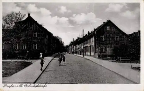 Ak Greußen in Thüringen, Bahnhofstraße