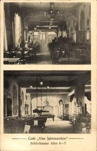 Ak Berlin Prenzlauer Berg, Café Vier Jahreszeiten, Schönhauser Allee 6-7