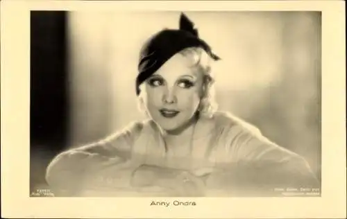 Ak Schauspielerin Anny Ondra, Portrait