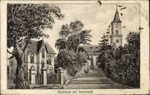 Ak Eberstadt Darmstadt in Hessen, Kirche, Kapelle