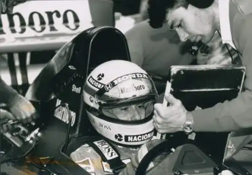 Foto Rennfahrer Ayrton Senna, McLaren-Honda