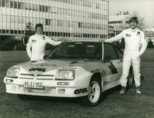 Foto PKW, Opel-Euro-Team, Erwin Weber, Gunter Wanger, Manta 400, Gruppe B