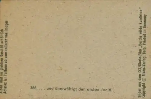 Sammelbild Karl May, Filmszene, Durchs wilde Kurdistan, Nr. 386