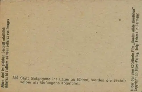 Sammelbild Karl May, Filmszene, Durchs wilde Kurdistan, Nr. 389