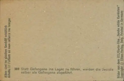 Sammelbild Karl May, Filmszene, Durchs wilde Kurdistan, Nr. 389