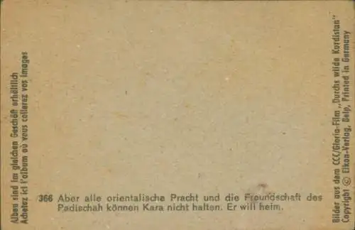 Sammelbild Karl May, Filmszene, Durchs wilde Kurdistan, Nr. 366