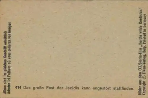 Sammelbild Karl May, Filmszene, Durchs wilde Kurdistan, Nr. 414