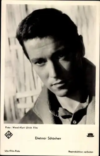 Ak Schauspieler Dietmar Schönherr, Portrait