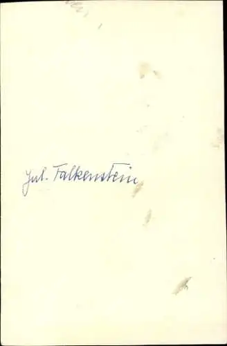 Ak Schauspieler Jul. Falkenstein, Autogramm