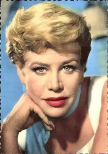 Ak Schauspielerin und Sängerin Hildegard Knef, Portrait