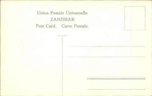 Briefmarken Wappen Litho Sansibar, Zanzibar