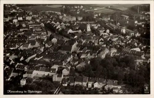 Ak Ronneburg in Thüringen, Totalansicht, Fliegeraufnahme