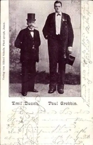 Ak Emil Busch, Paul Grebbin, Portrait