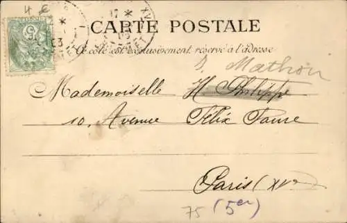 Ak Paris V, Kirche Saint Nicolas du Chardonneret