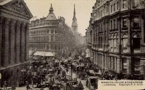Ak London City England, Herrenhaus, Cheapside