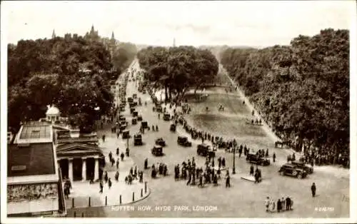 Ak London City England, Hyde Park, Rotten Row