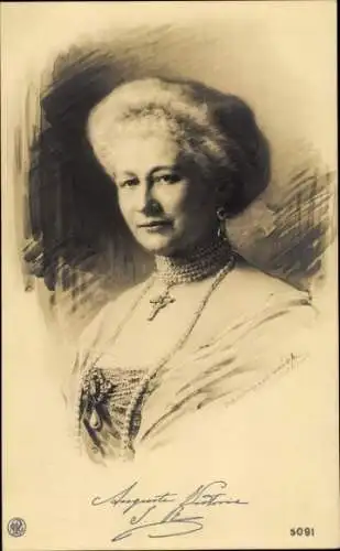 Künstler Ak Voigt, Kaiserin Auguste Victoria, Portrait, NPG 5091