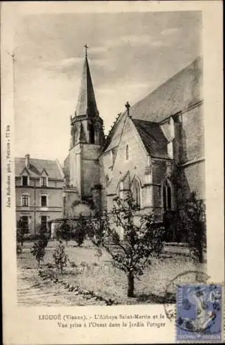 Ak Ligugé Vienne, Abtei Saint-Martin