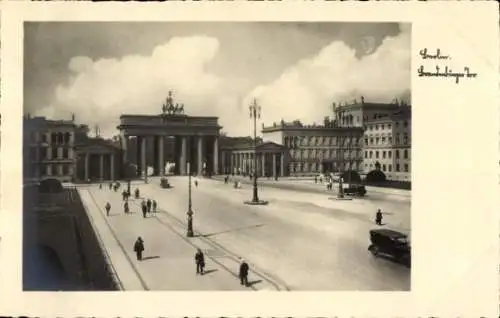 Ak Berlin Mitte, Brandenburger Tor