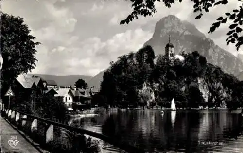 Ak Traunkirchen am Traunsee Oberösterreich, Teilansicht