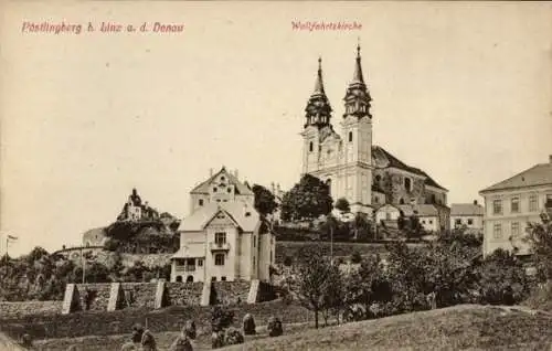 Ak Linz in Oberösterreich, Pöstlingberg, Wallfahrtskirche