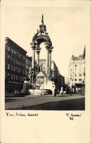 Ak Wien 1 Innere Stadt, Vermählungsbrunnen am Hohen Markt