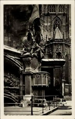 Ak Wien 1 Innere Stadt, Capistrankanzel an der Stephanskirche