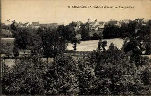 Ak Châtelus Malvaleix Creuse, Gesamtansicht