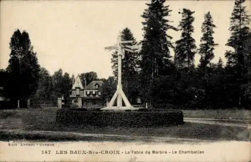 Ak Les Baux Sainte Croix Eure, Table de Marbre, Le Chambellan