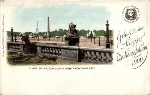 Ak Paris, Weltausstellung 1900, Place de la Concorde, Remy's Stärke