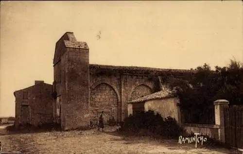 Ak Dolus d'Oléron Charente Maritime, ehemalige Chapelle de la Perroche