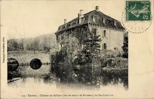 Ak Corrèze, Château du Saillant im Bas-Limousin