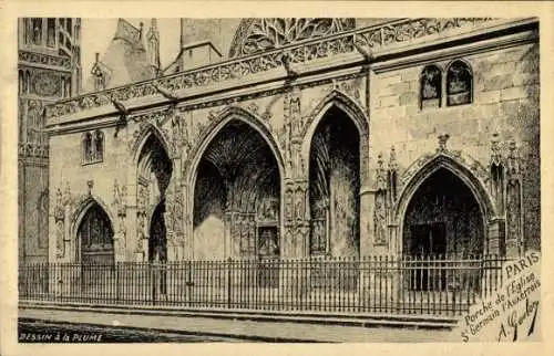 Künstler Ak Paris I Louvre, Saint Germain l'Auxerrois