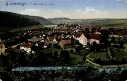 Ak Güntersberge Harzgerode am Harz, Gesamtansicht