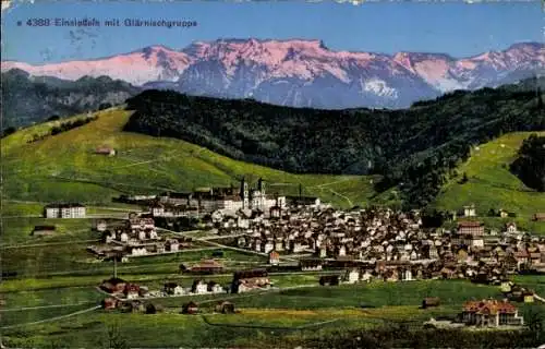 Ak Einsiedeln Kanton Schwyz Schweiz, mit der Glärnischgruppe