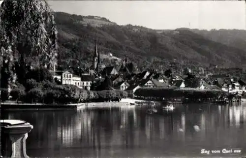 Ak Zug Stadt Schweiz, vom Quai aus